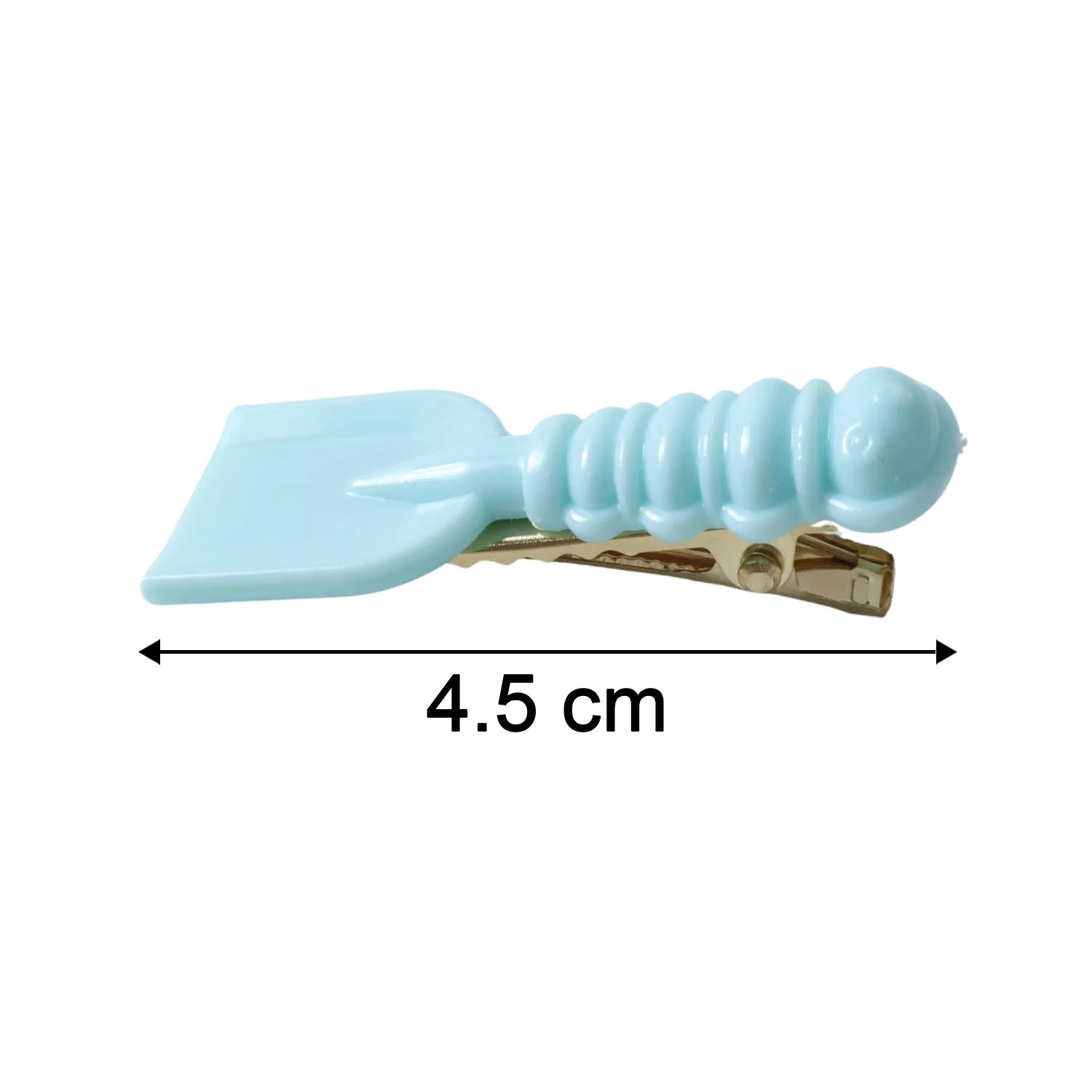 Cute Mini Spade & Leaf Shape Hair Clip Set (2 Pc) - Image 6