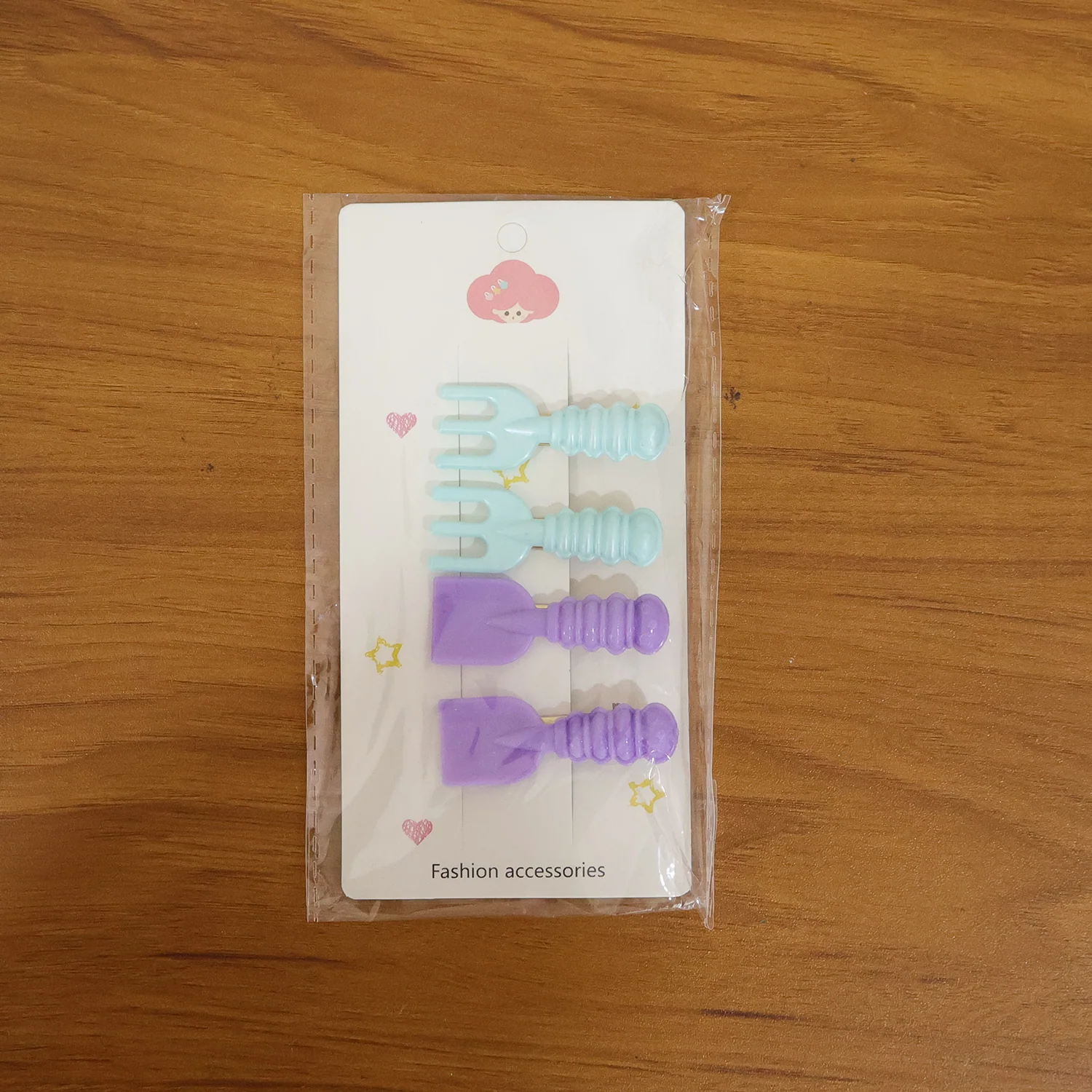 Cute Mini Tool-Shape Decorative Hair Clips (4 Pc) - Image 8