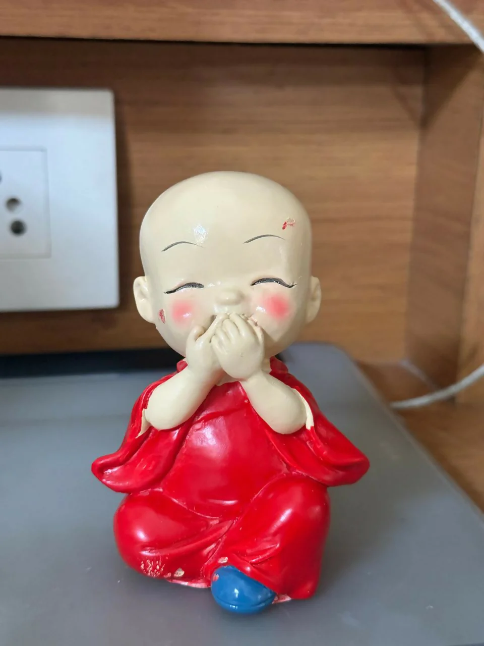 Cute Monk Showpiece Laughing Baby Figurine for Home & Desk Decor - Image 6