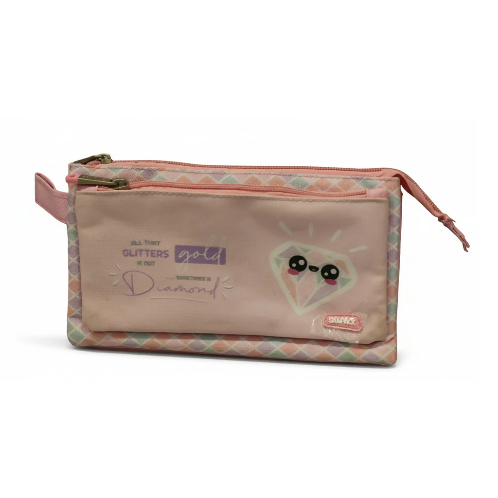 Cute Multicolor Pencil Pouch for Girls Boys Pocket Zipper School Office - Image 5