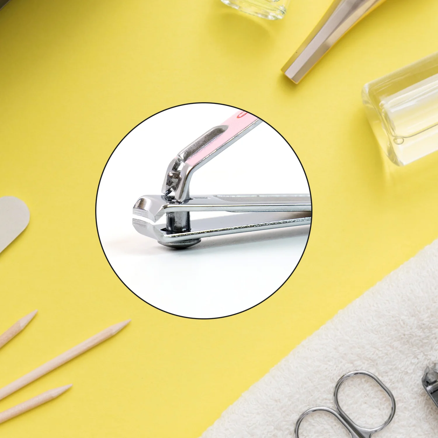 Cute Nail Clipper with Nail Catcher, Nail File - Stainless Steel (1 Pc) - Image 6
