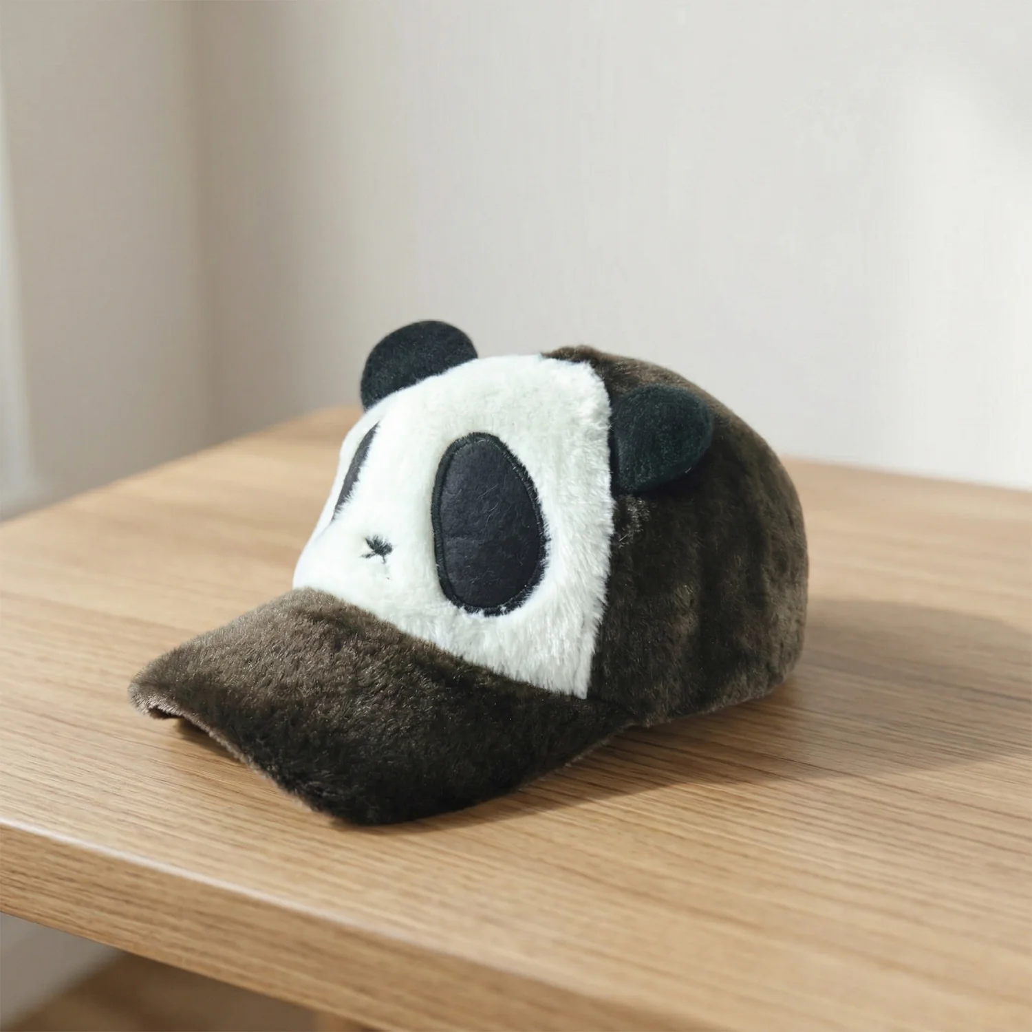 Cute Panda Design Plush Winter Cap (1 Pc) - Image 7