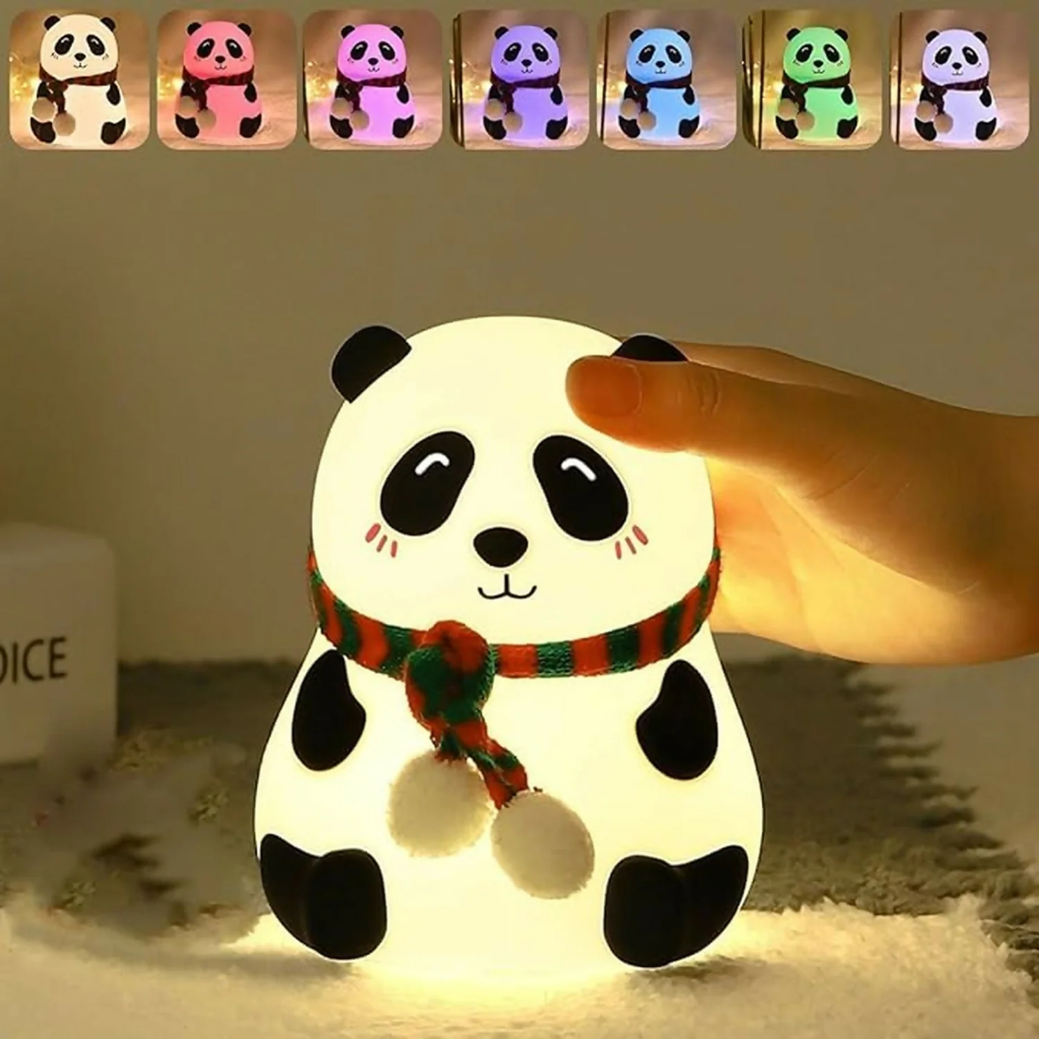 Cute Panda LED Night Lamp with Touch Control for Kids Bedroom & Gifting - Image 7