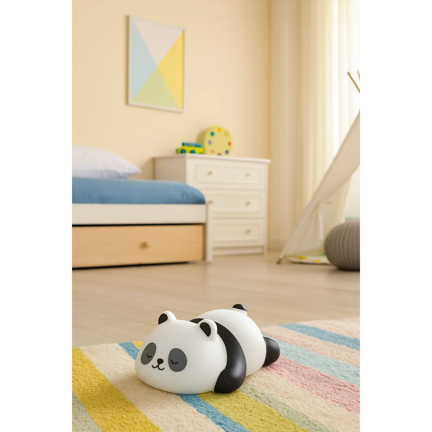 Cute Panda Sleeping LED Night Lamp for Kids, Soft Glow Bedside Light - Image 2