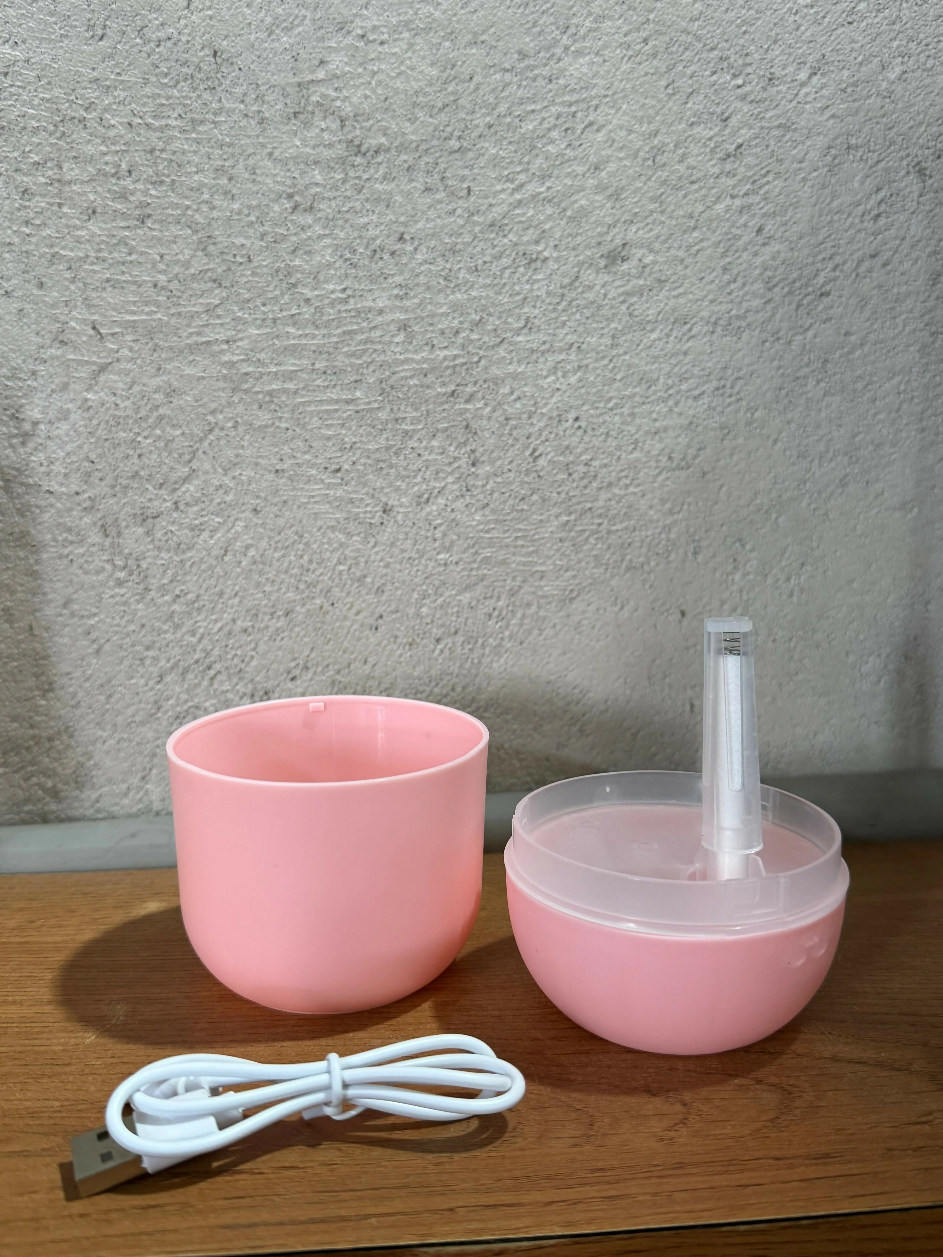 Cute Pink USB Humidifier with Night Light & Dual Spray for Home & Office - Image 7