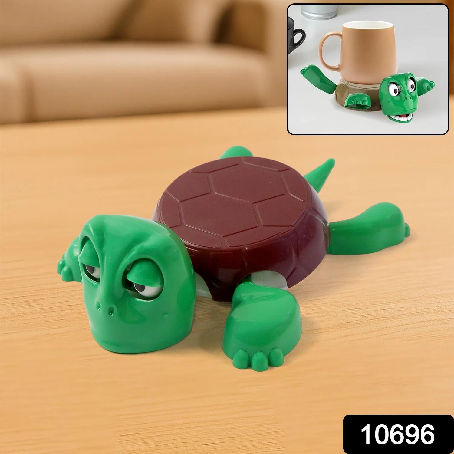 Cute Plastic Turtle Cup Coaster (1 Pc) - Image 2