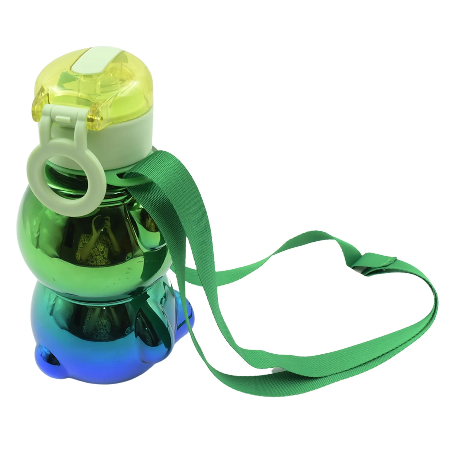 Cute Plastic Water Bottle with Strap & Stickers  Kids School Bottle (1 Pc) - Image 6