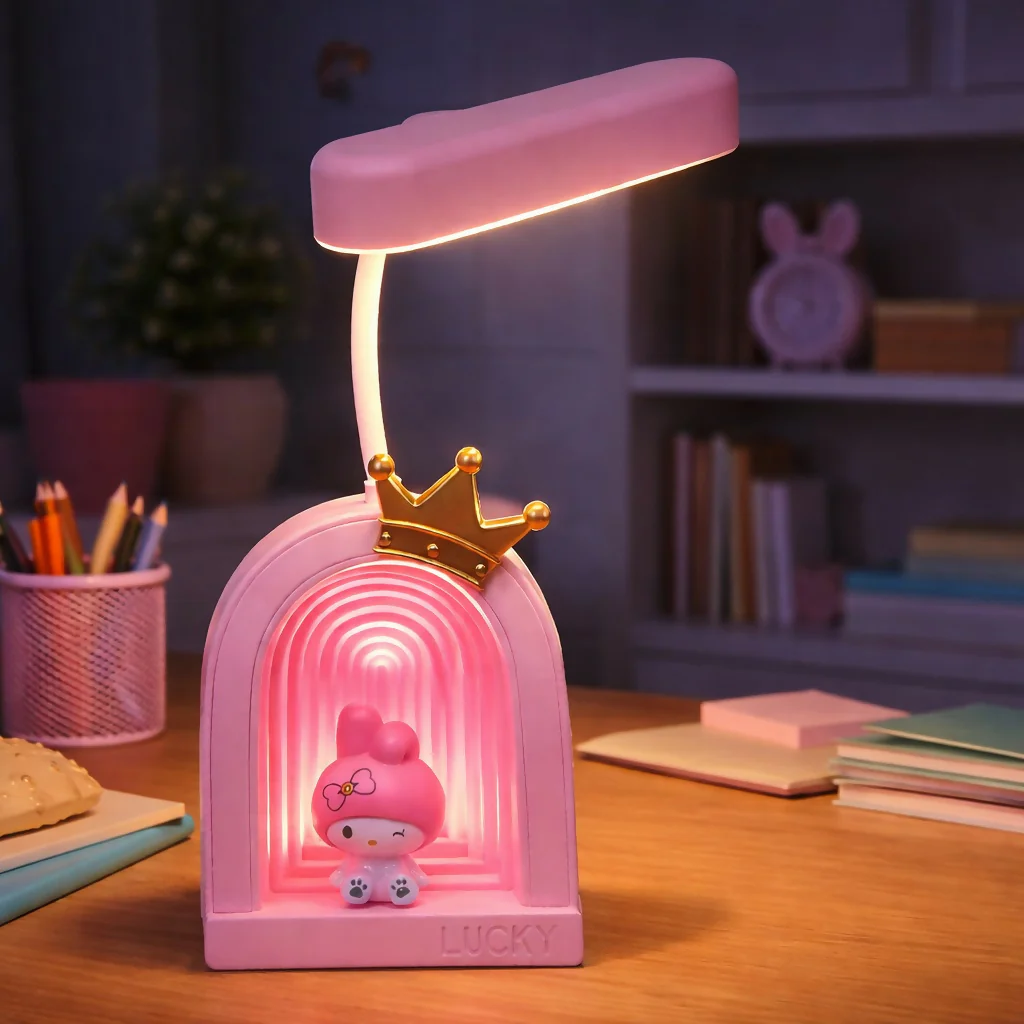 Cute Princess LED Desk Lamp with Soft Light & Decorative Night Light - Image 2