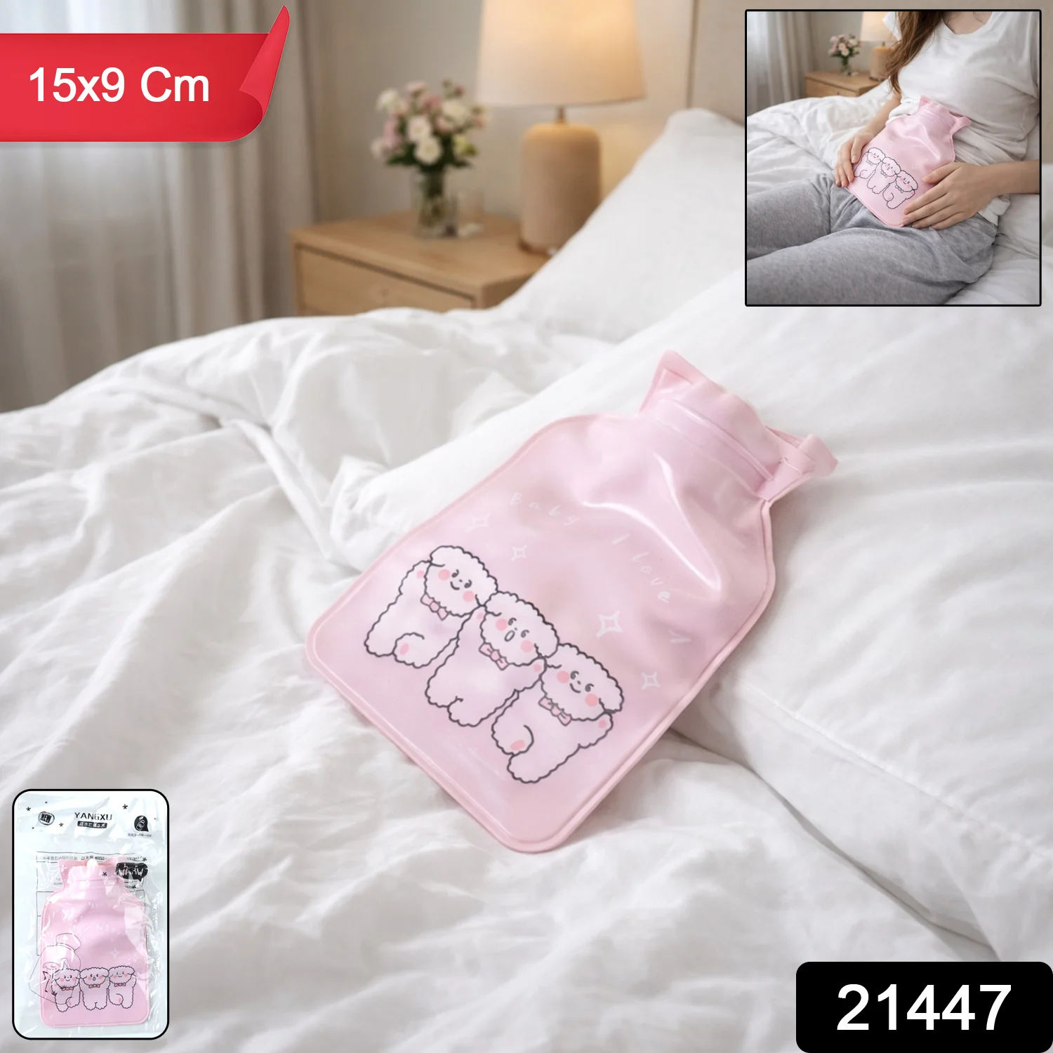 Cute Printed Mini Hot and Cold Water Bag 15 x 9 cm (1 Pc) - Image 2