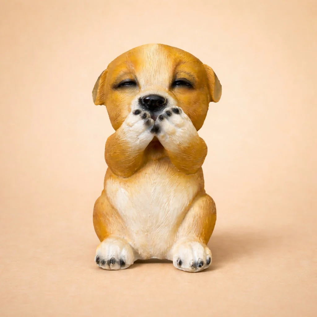 Cute Puppy Dog Showpiece Decorative Figurine for Home & Desk Decor - Image 2