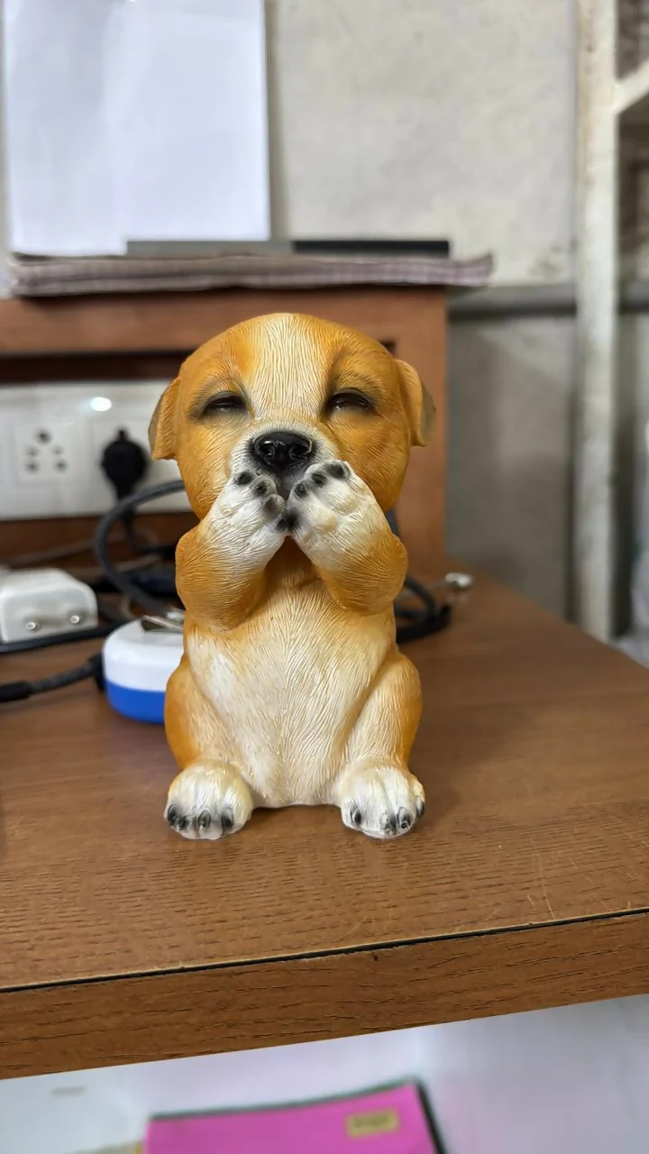 Cute Puppy Dog Showpiece Decorative Figurine for Home & Desk Decor - Image 5