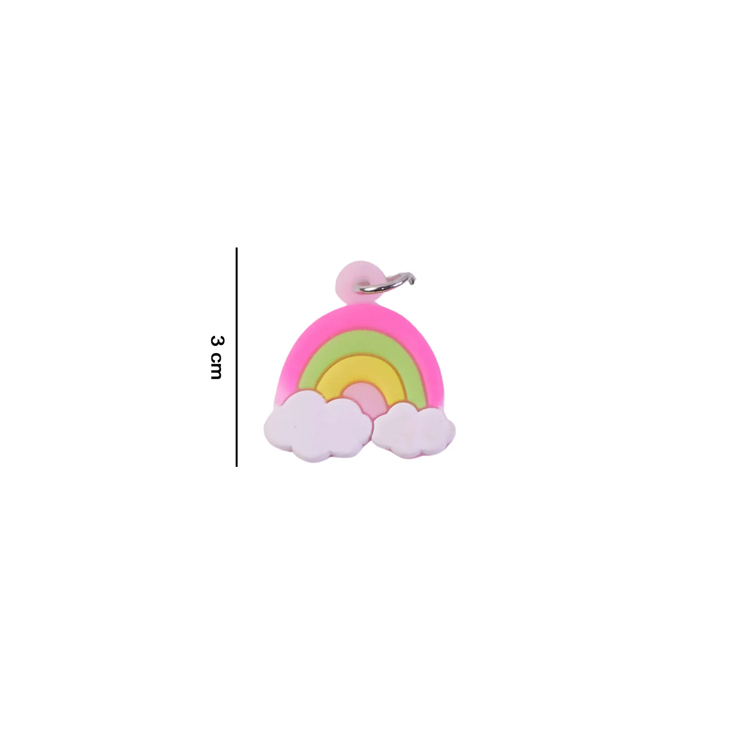 Cute Rainbow Cloud Bag Charm Keychain Set (10 Pc) - Image 6