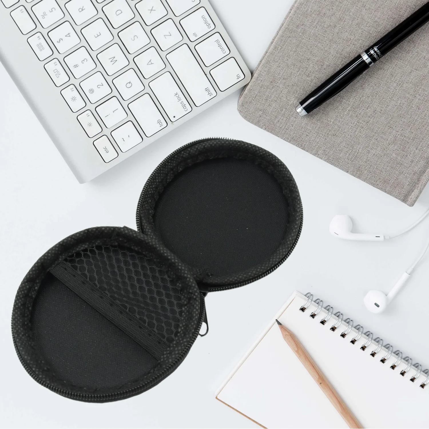 Cute Round Earphone Carrying Case - Multi-Use Pocket Pouch - Image 5