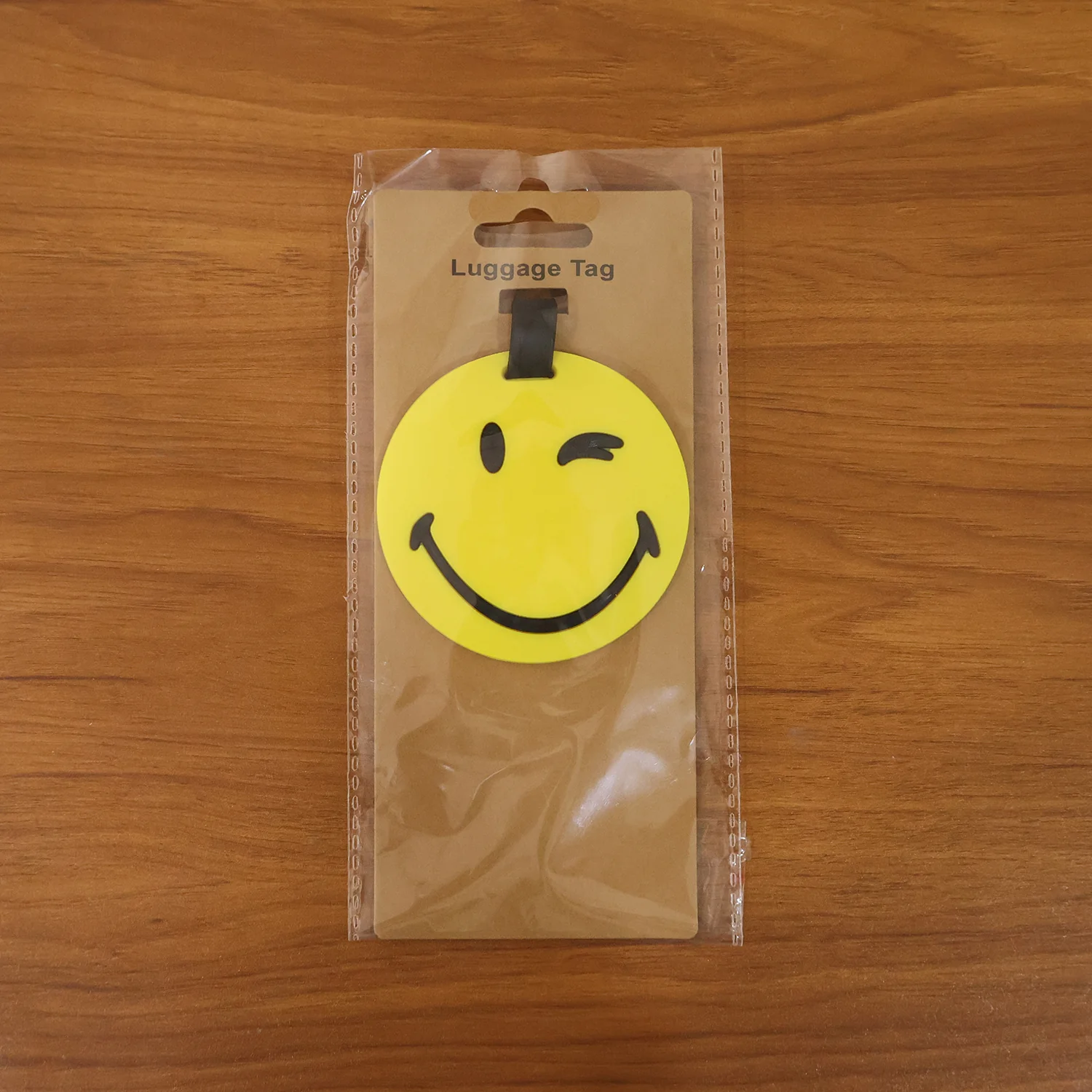 Cute Smiley Face Round Travel Identification Luggage Bag Tag (1 Pc) - Image 8