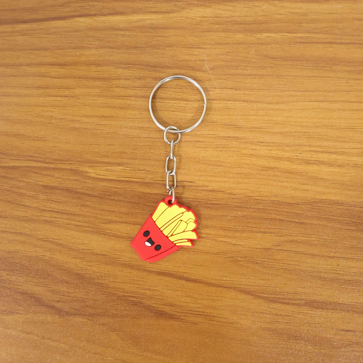 Cute Smiley French Fries Shape Cartoon Keychain (1 Pc) - Image 9