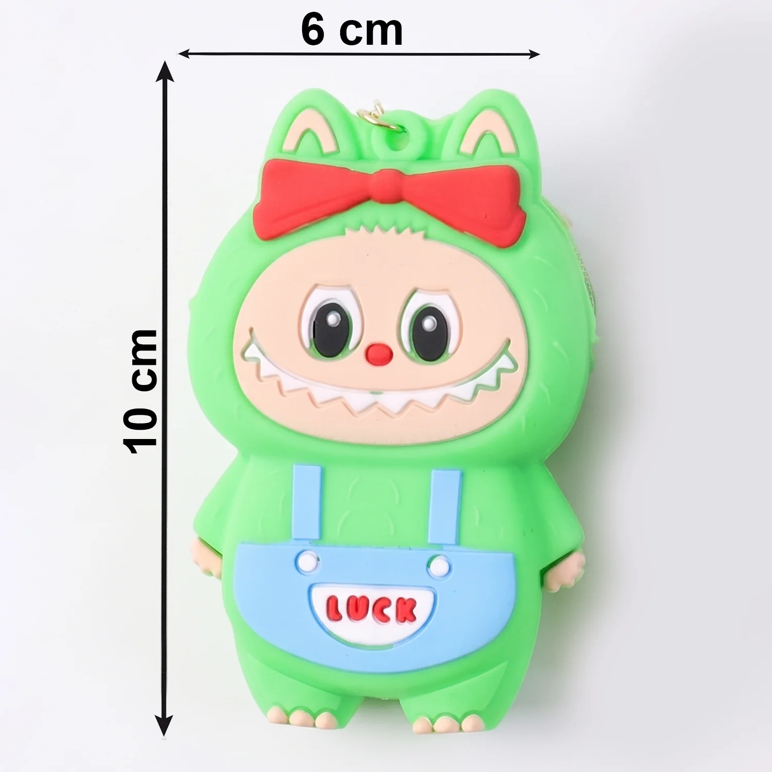 Cute Style Cartoon Silicone Mini Pouch Keychain with Strap (1 Pc) - Image 6