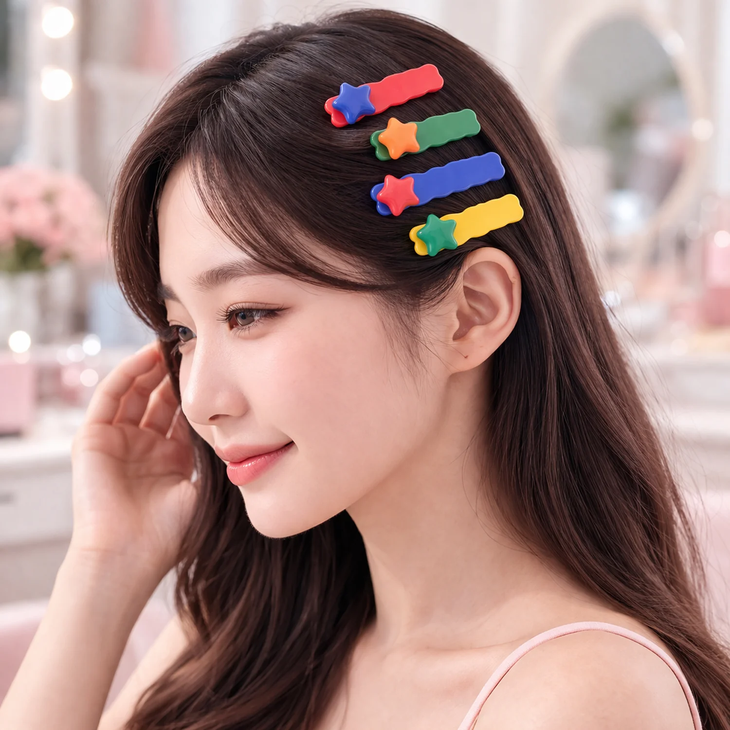 Cute Stylish Design Hair Clips Set (1 Set, Mix Design) - Image 3