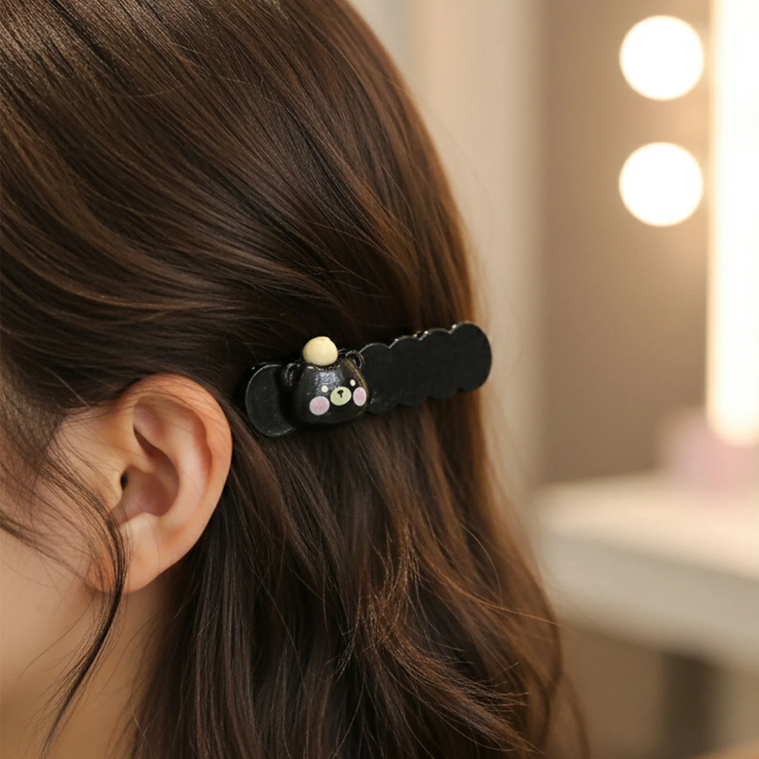 Cute Teddy Hair Clips Set (2 Pc) - Image 5