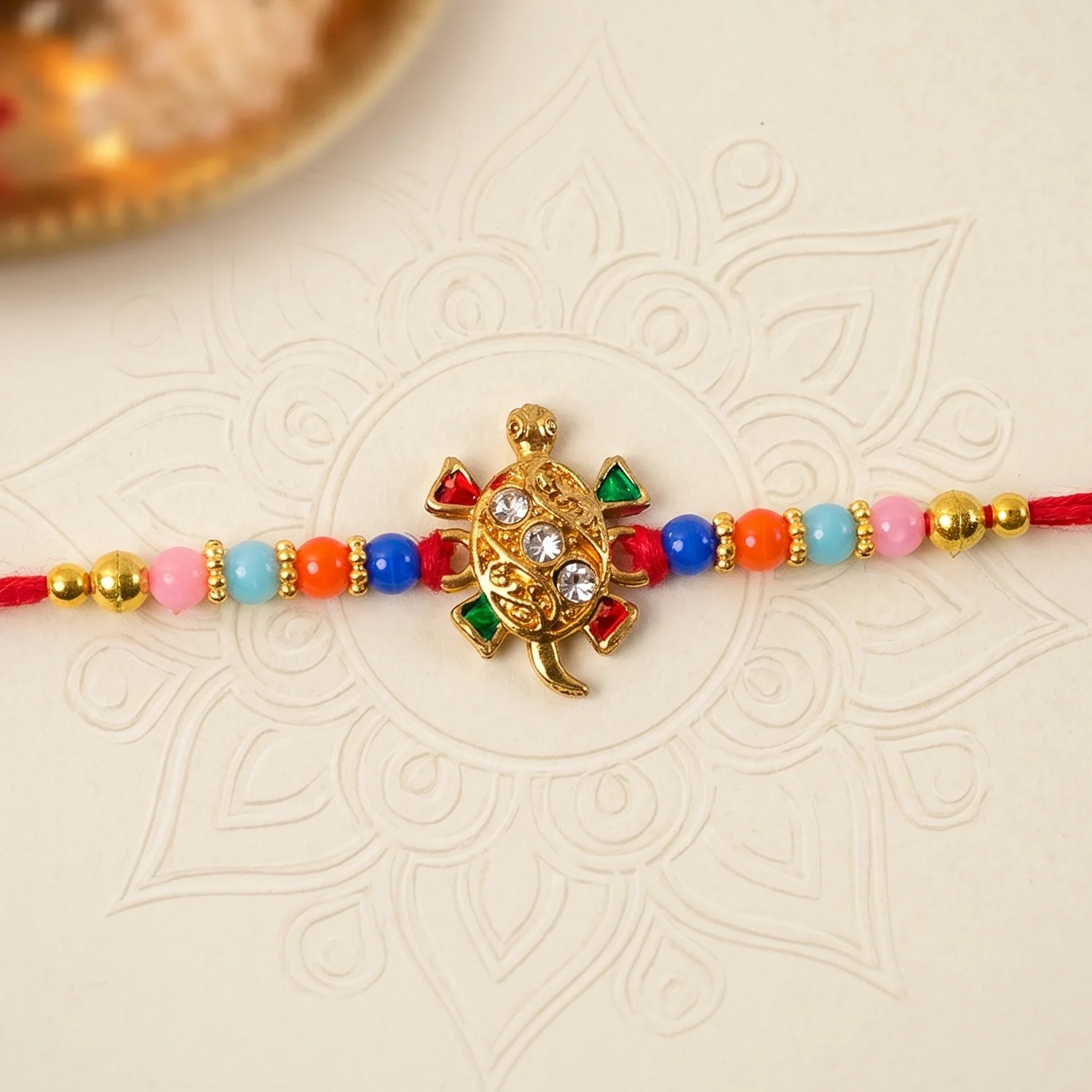 Cute Turtle Design Rakhi (1 Pc) - Image 5