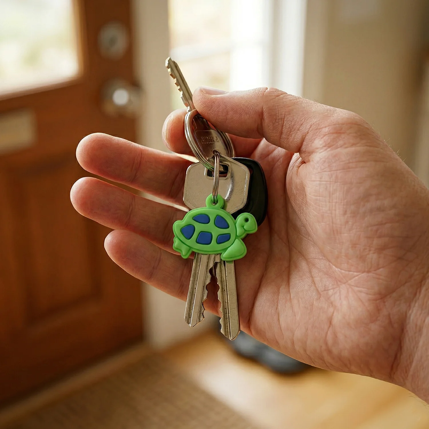 Cute Turtle Shape Bag Charm Keychain Set (10 Pc) - Image 6