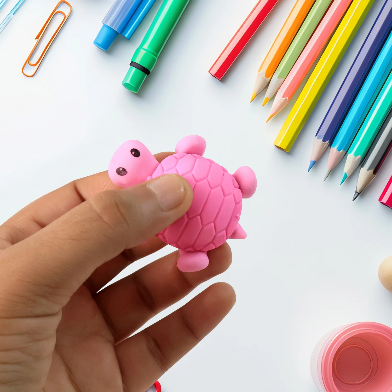 Cute Turtle Shaped Eraser for Kids (1 Pc) - Image 3