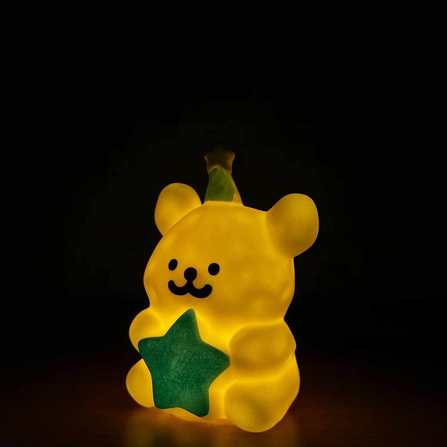 Cute White Bear Holding Blue Star – Adorable Mini Desk Decor | Kids Gift Figurine - Image 3