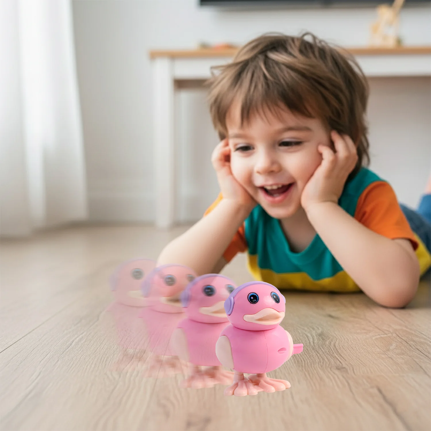 Cute Wind-Up Walking Duck Toy for Kids (1 Pc) - Image 8