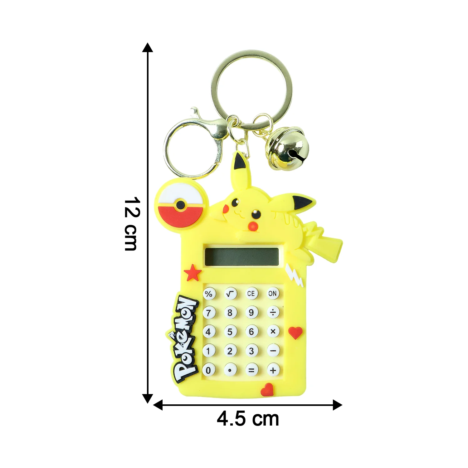 Cute Yellow Cartoon Character Calculator Keychain with Mini Digital Display (1 Pc) - Image 6