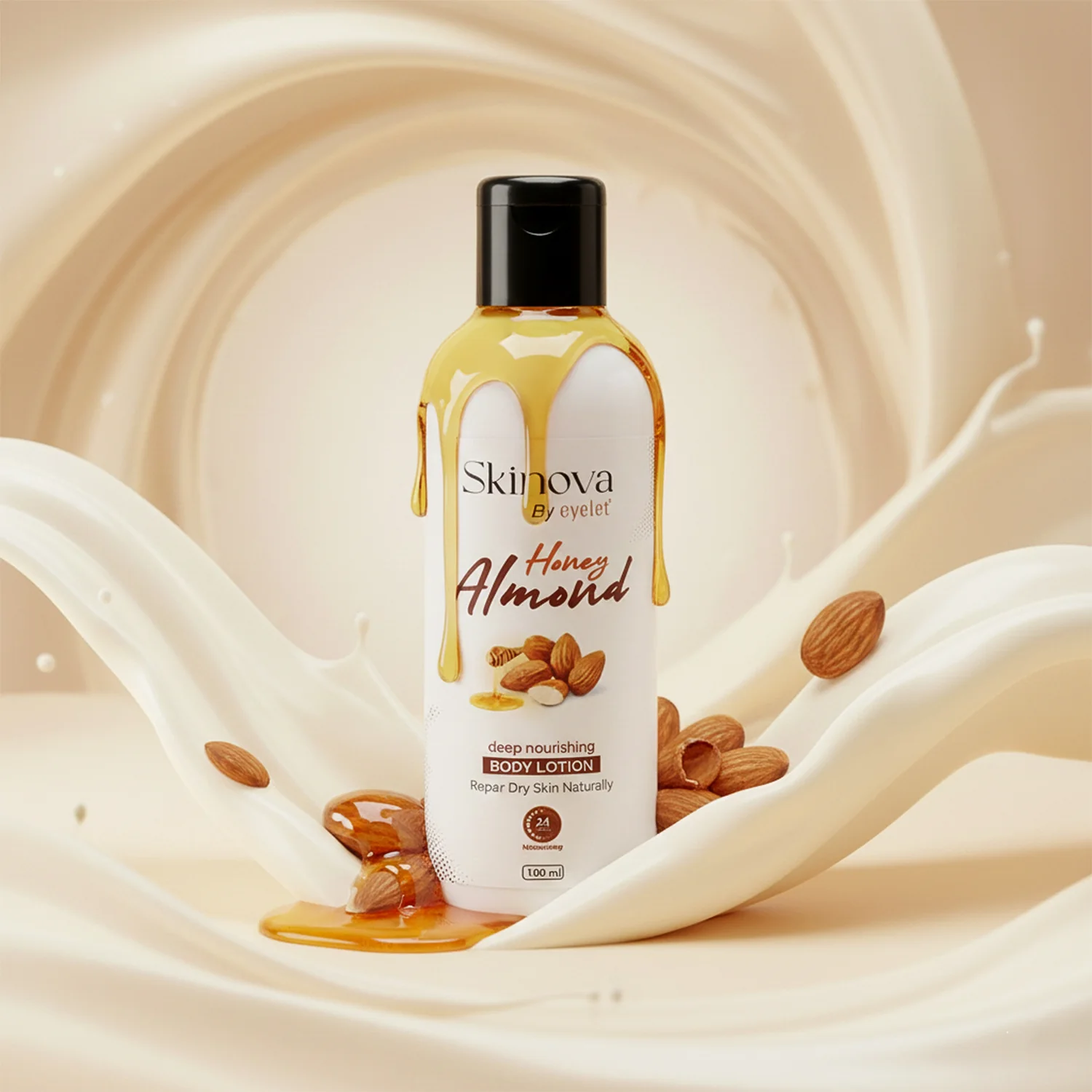 Eyelet CutisGlow Honey Almond Deep Nourishing Body Lotion (100ml) - Image 2