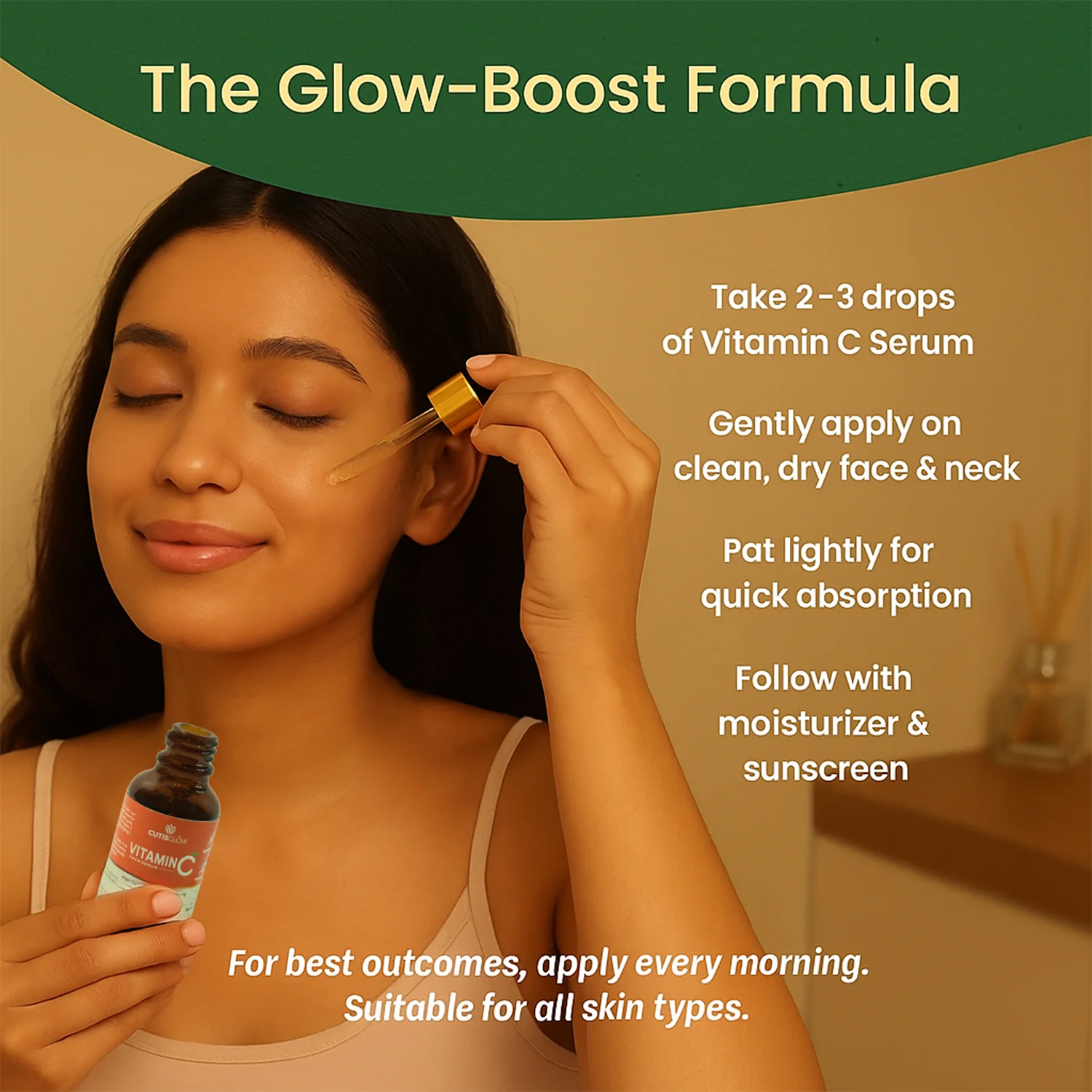 Eyelet CutisGlow Vitamin C Face Serum for Glowing Hydrated Skin 30 ML - Image 3