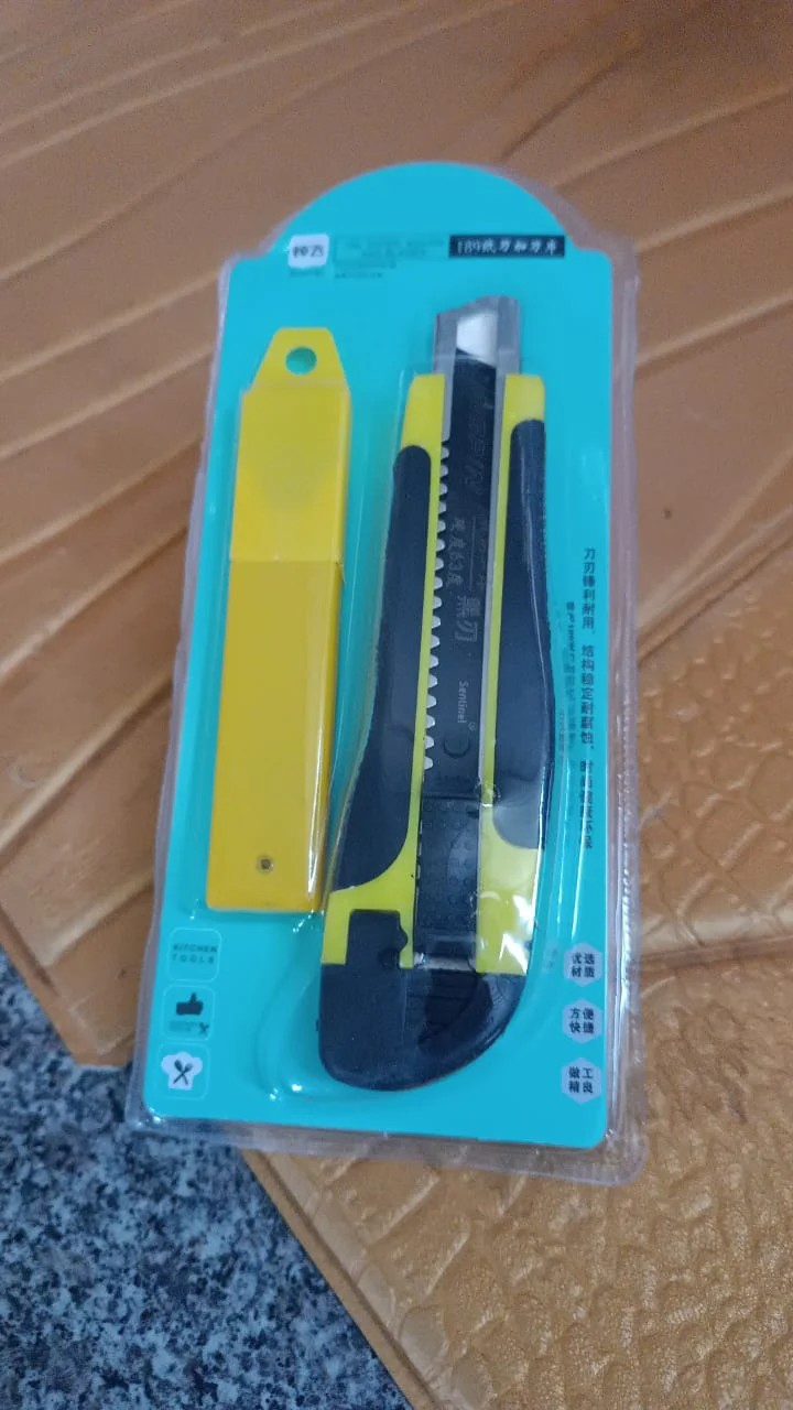Cutter Knife Set 1 Replacement Blades, Cutter Knife Advanced Tool (1 Pc / Mix Color) - Image 8