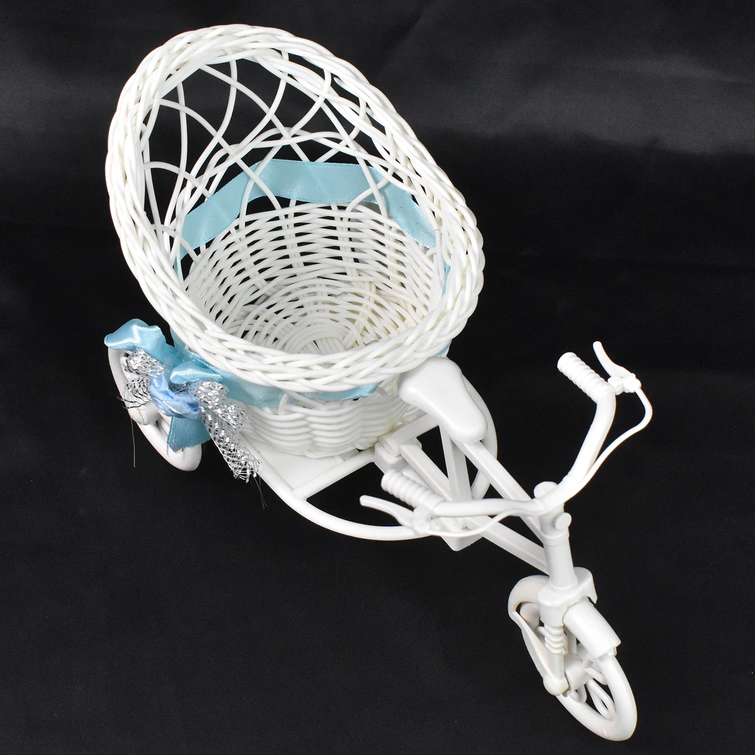 Plastic Cycle Flower vases for Home decor; Bicycle Flower Pot Stand - Image 7