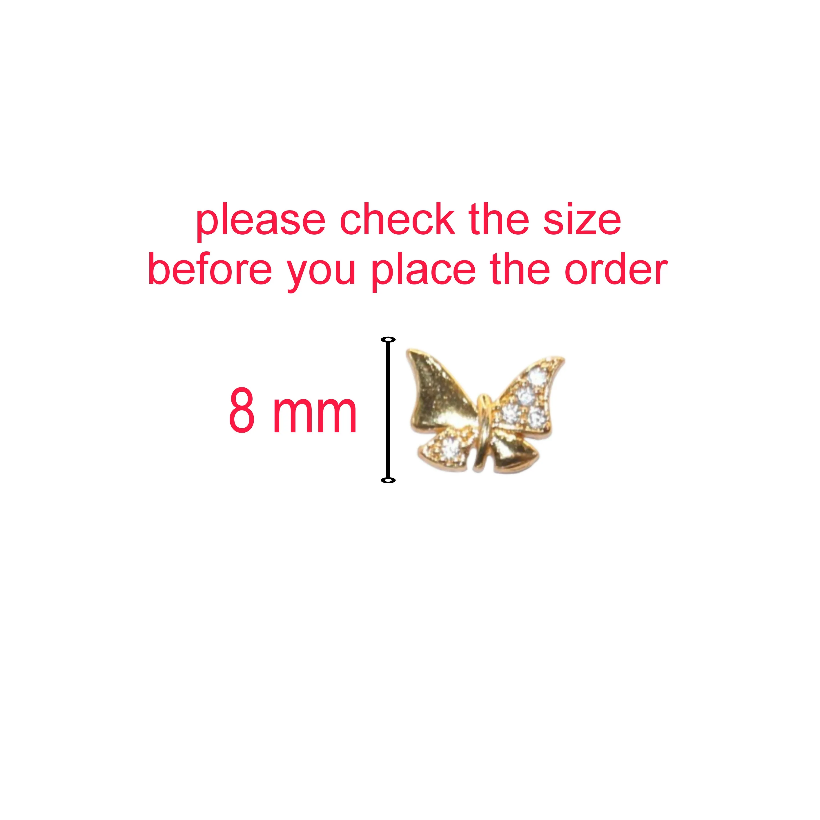 Dainty Gold Butterfly Stud Earrings with AD for women & girls - Image 4