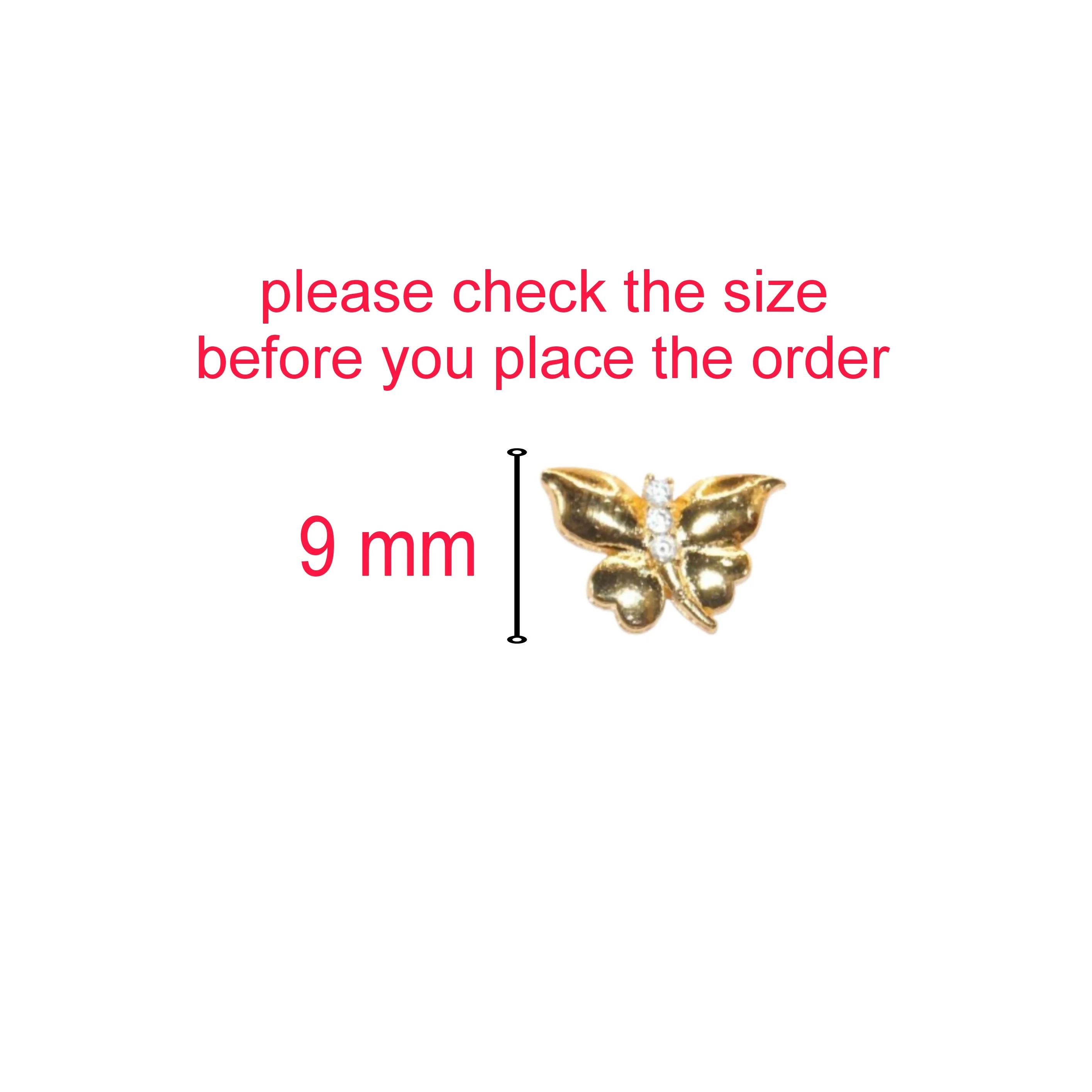 Dainty Gold Butterfly Stud Earrings with AD for women & girls - Image 4