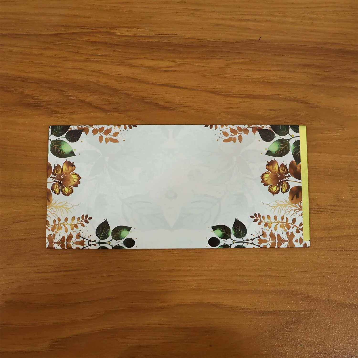 Decorative A4 Size Gift & Money Envelopes with Floral Leaf Pattern – Pack of 10 Pcs - Image 6
