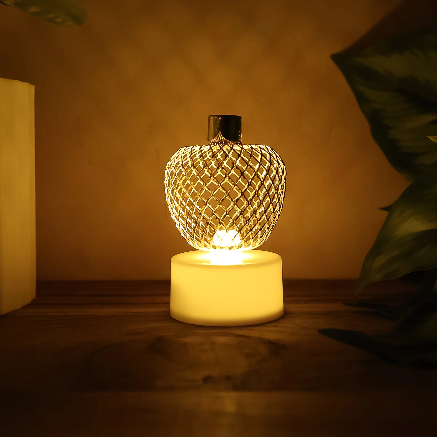 Decorative Apple Shape LED Tealight Candles (12 Pc) - Image 4