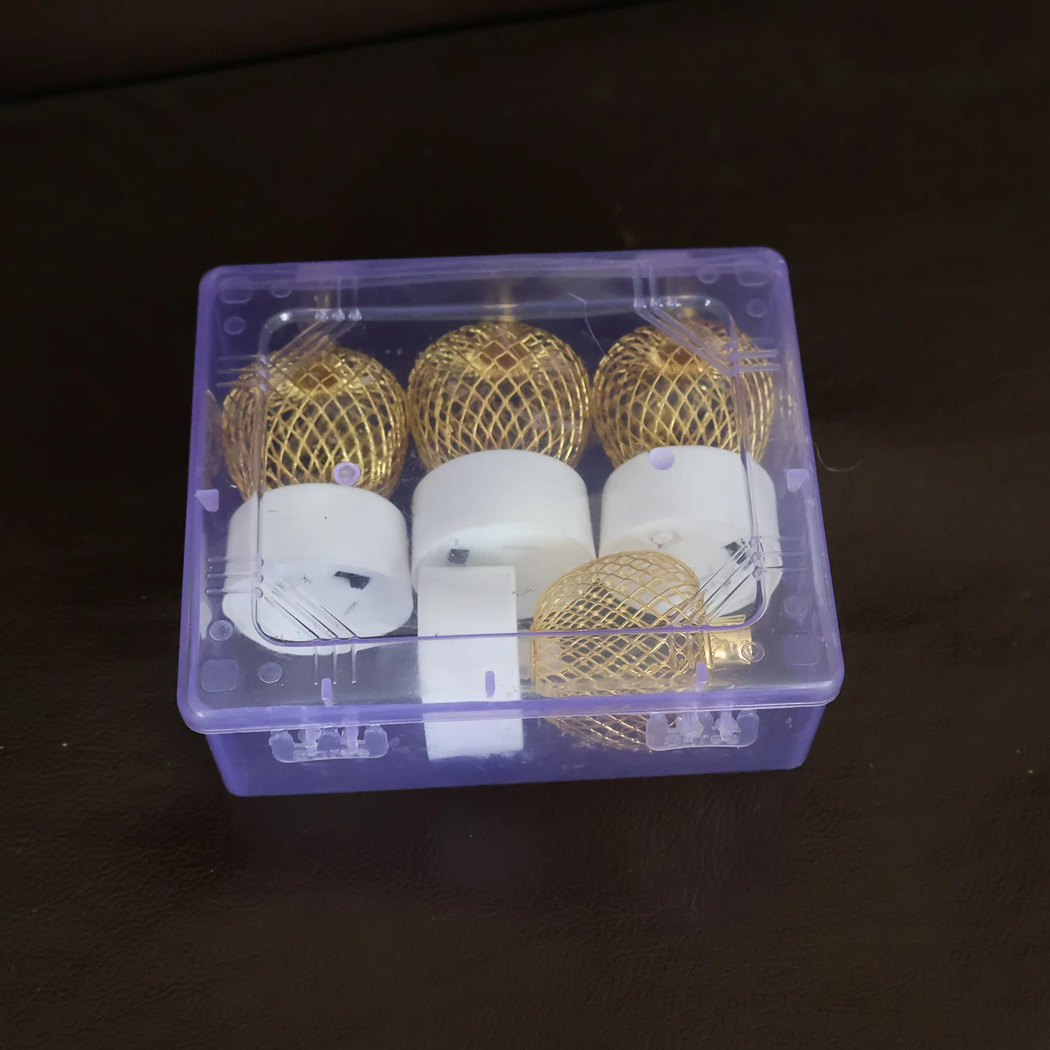 Decorative Apple Shape LED Tealight Candles - (4 Pc) - Image 7