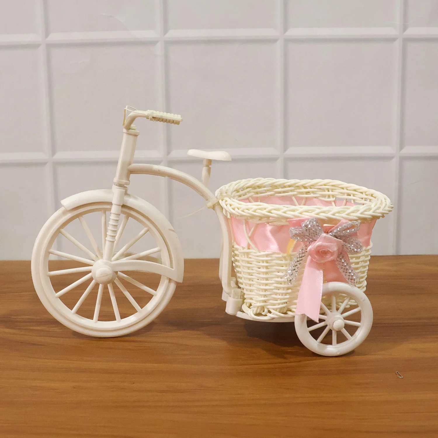 Decorative Bicycle Flower Pot with Basket (1 Pc) - Image 8