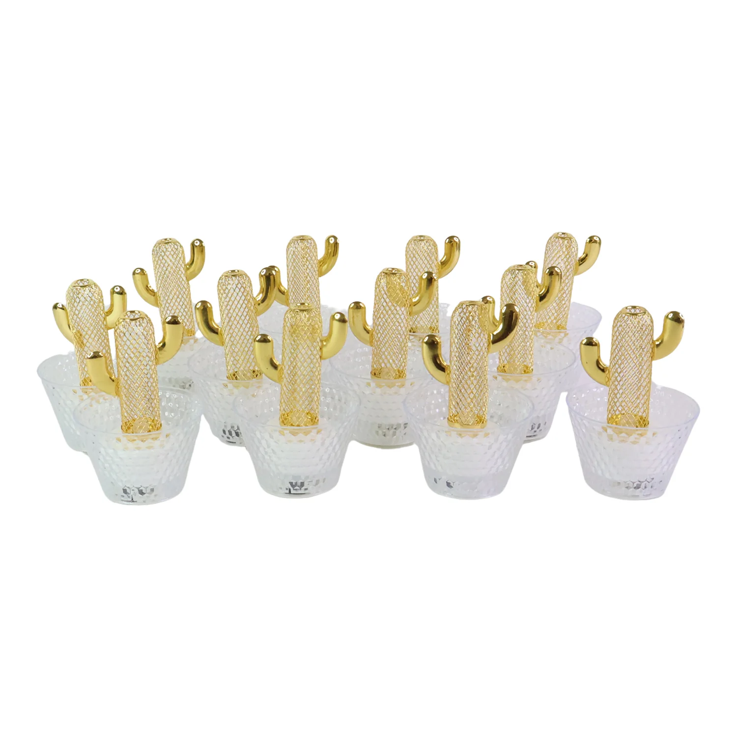 Decorative Cactus Shape LED Tealight Candles (12 Pc) - Image 5