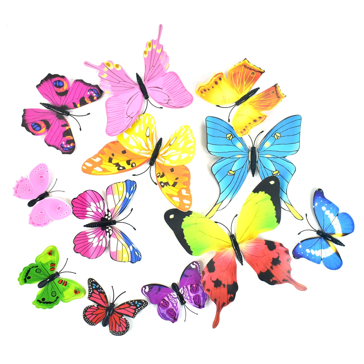 Decorative Colorful Butterfly Wall Stickers (12 Pc / Set) - Image 5