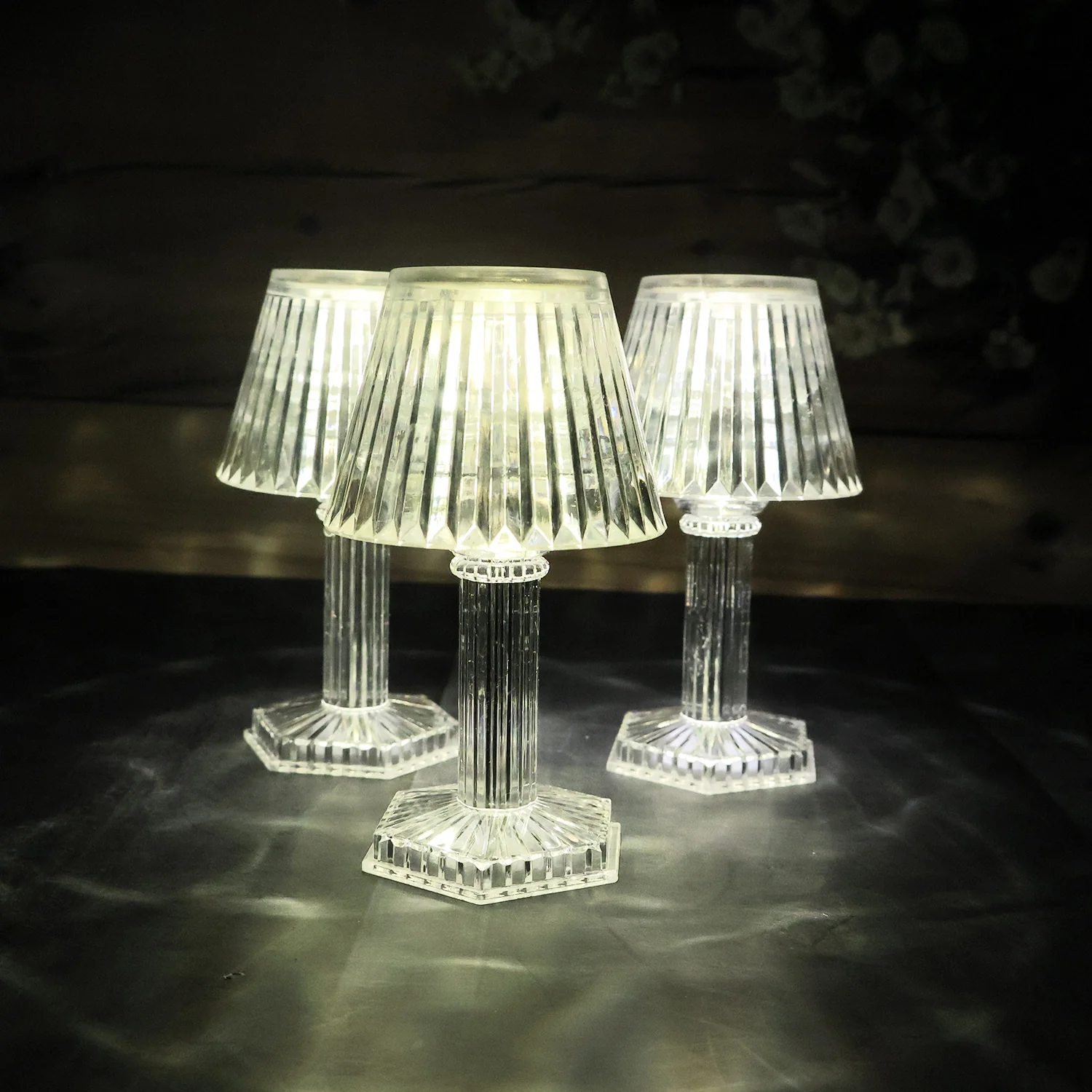Decorative Crystal Style LED Table Lamps (12 Pc) - Image 4