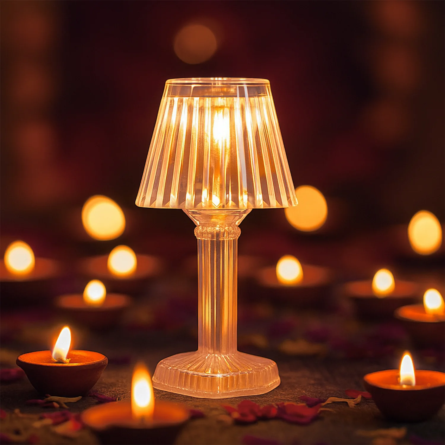 Decorative Crystal Style LED Table Lamps (12 Pc) - Image 7