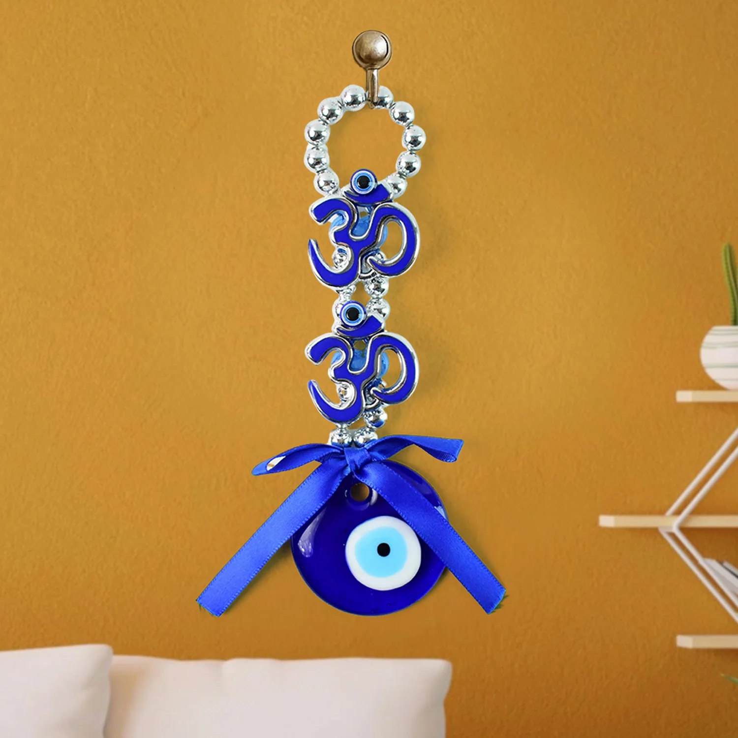 Decorative Double OM Symbol Evil Eye Hanging (1 Pc) - Image 3