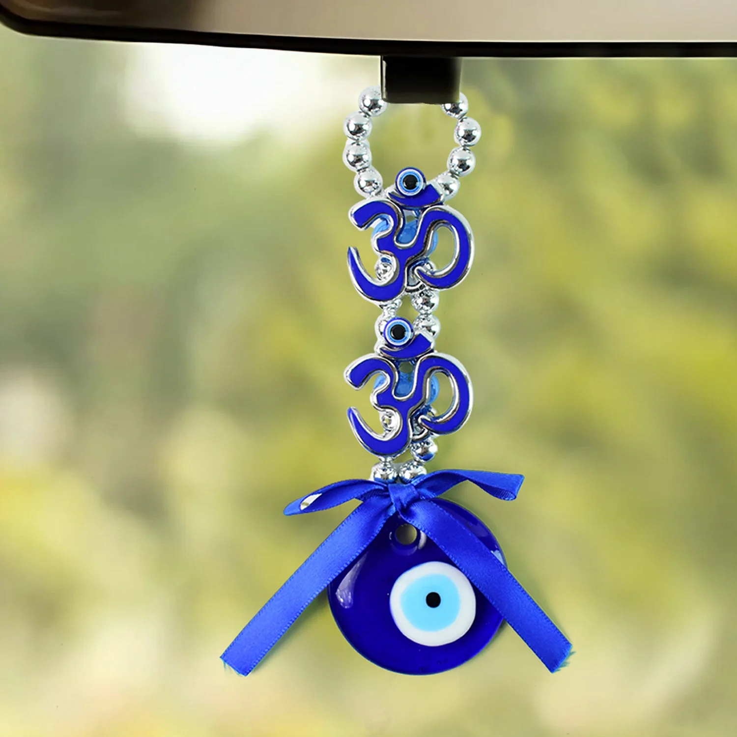Decorative Double OM Symbol Evil Eye Hanging (1 Pc) - Image 4