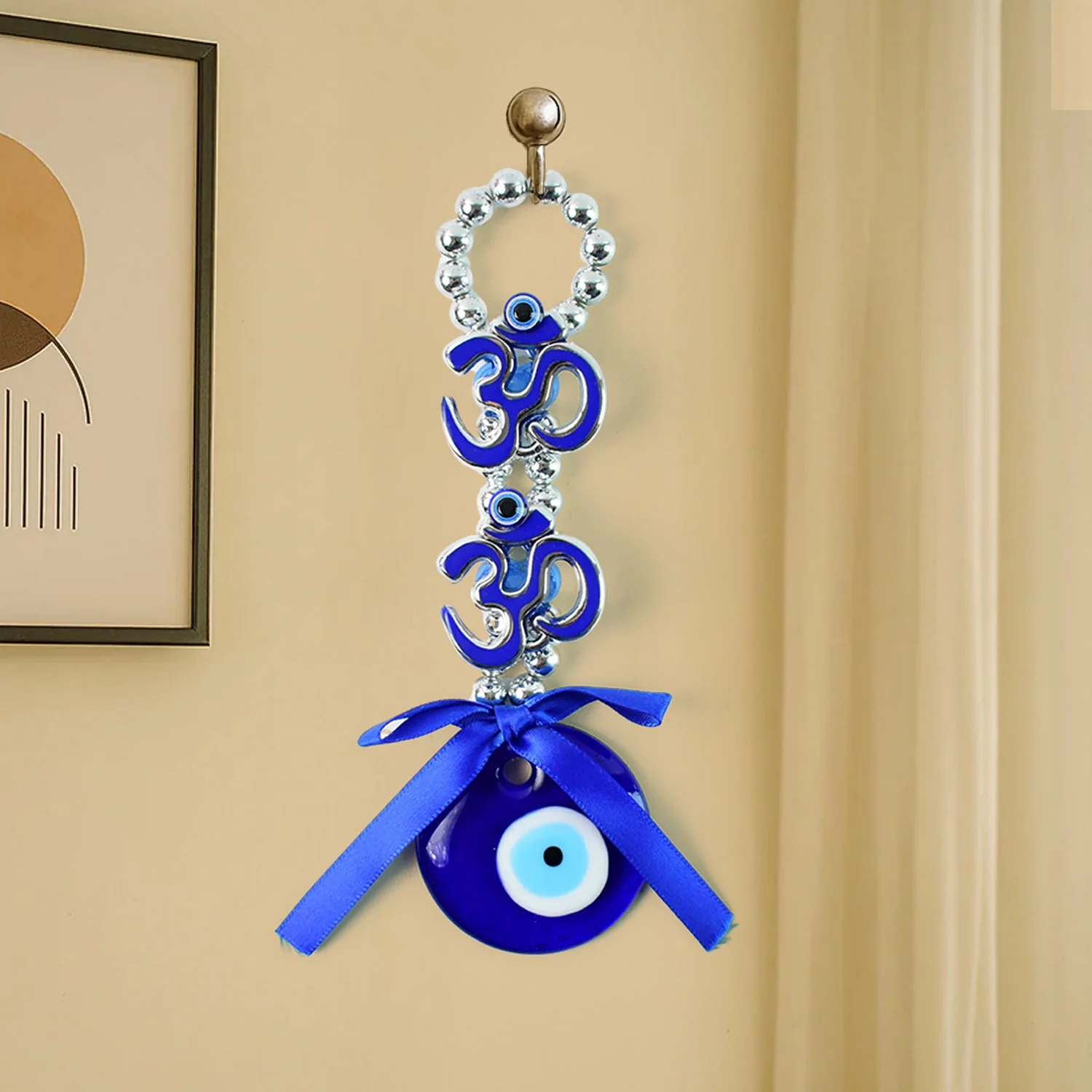 Decorative Double OM Symbol Evil Eye Hanging (1 Pc) - Image 6