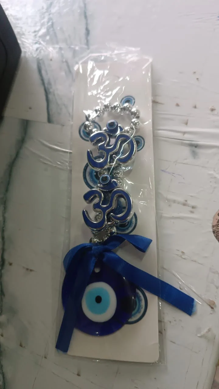 Decorative Double OM Symbol Evil Eye Hanging (1 Pc) - Image 8