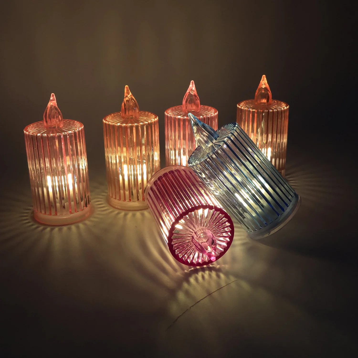 Decorative Flameless Electronic LED Candle Light Set (6 Pc) - Image 3