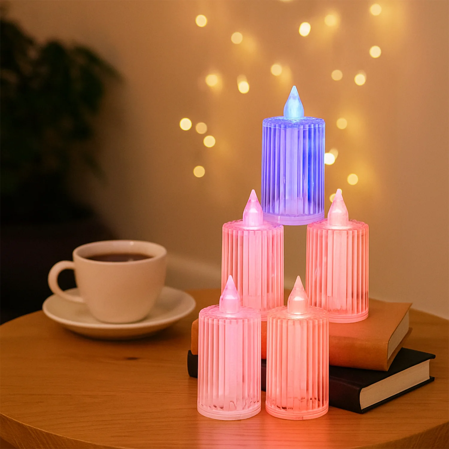 Decorative Flameless Electronic LED Candle Light Set (6 Pc) - Image 6