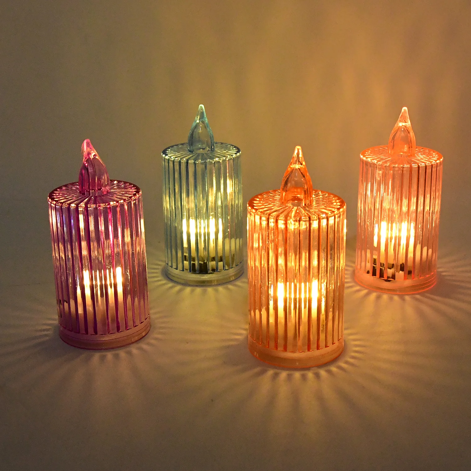 Decorative Flameless Electronic LED Candle Light Set (8 Pc) - Image 7
