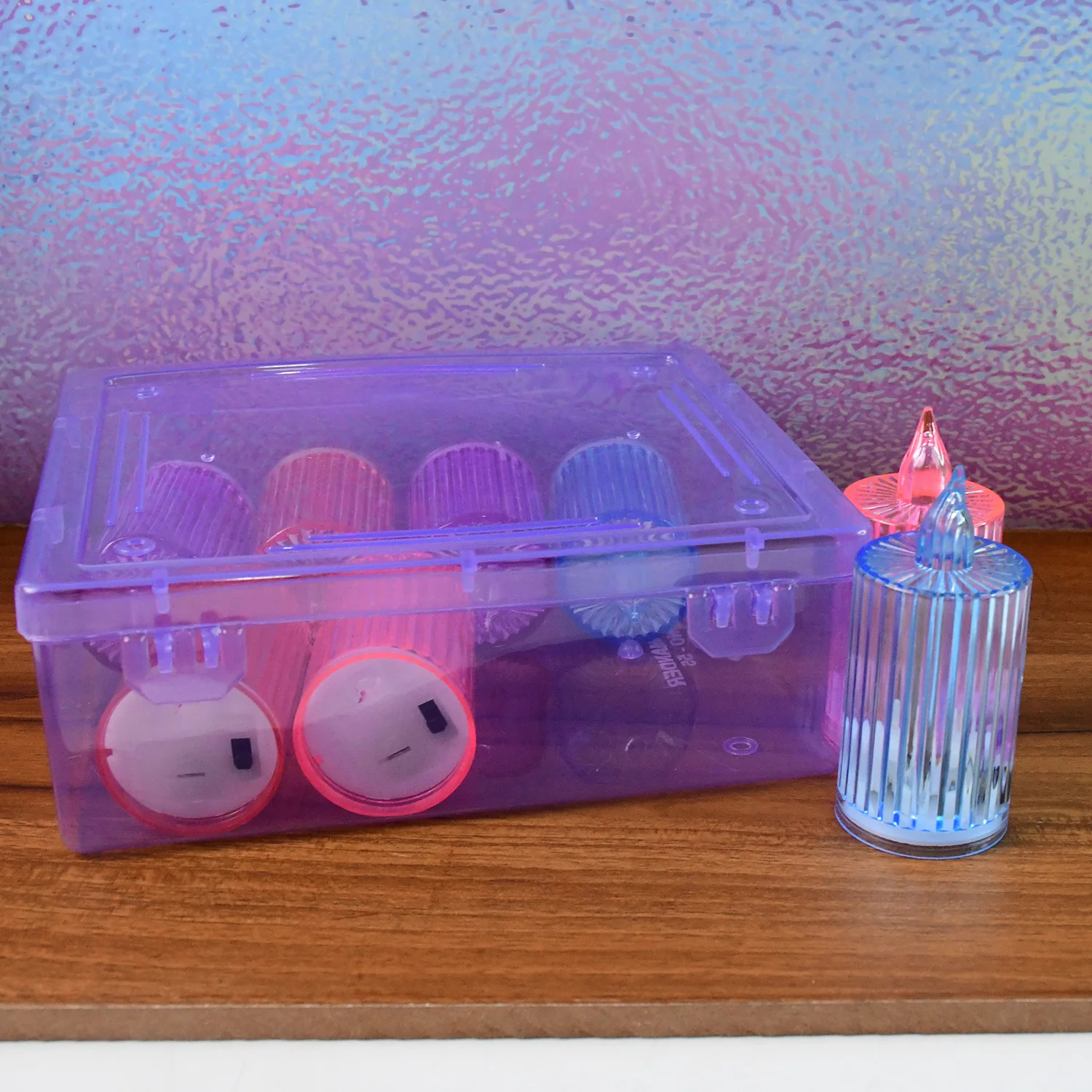 Decorative Flameless Electronic LED Candle Light Set (8 Pc) - Image 8